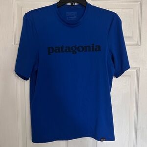 Patagonia Men’s Royal Blue Logo Short-Sleeve Crew Tee